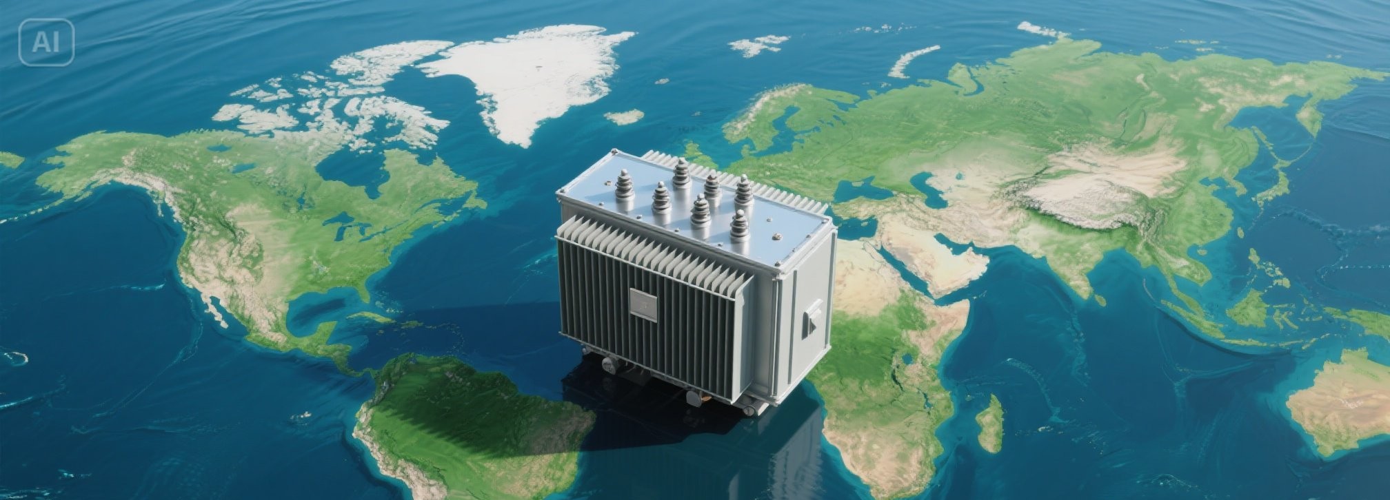 transformateur et carte du monde