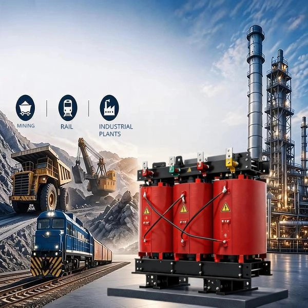 Solutions de transformateurs secs personnalisées pour les installations minières, ferroviaires et industrielles